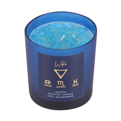 Something Different Jasmine Water Signs Scented Candle Blue (One Size)