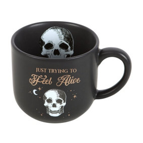 Something Different Just Trying To Feel Alive Mug Black/Gold (One Size)
