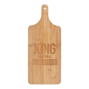 Something Different King Of The Kitchen Chopping Board Brown (19cm x 46cm x 1.4cm)