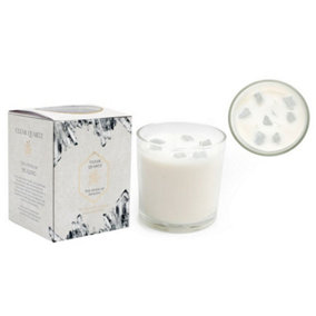Something Different Linen Fresh Quartz Candle White/Clear (One Size)