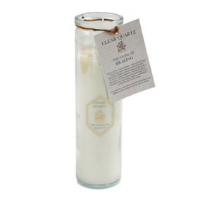 Something Different Linen Fresh Quartz Tube Candle White/Clear (One Size)
