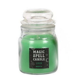 Something Different Magic Spell Luck Green Tea Scented Candle Green (One Size)