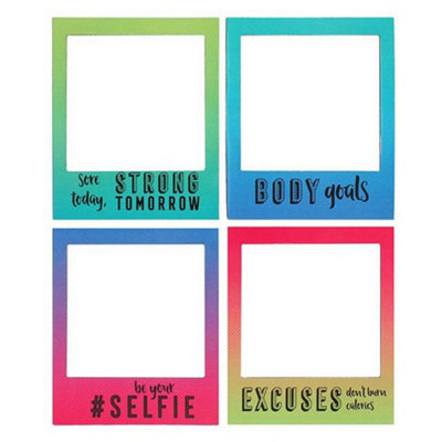 Something Different Motivational Magnetic Picture Frames (Set Of 4) Multicoloured (One Size)