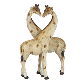 Something Different My Other Half Giraffe Couple Ornament Cream/Brown (One Size)