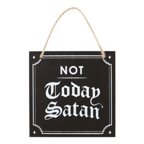 Something Different Not Today Hanging Sign Black/White (One Size)