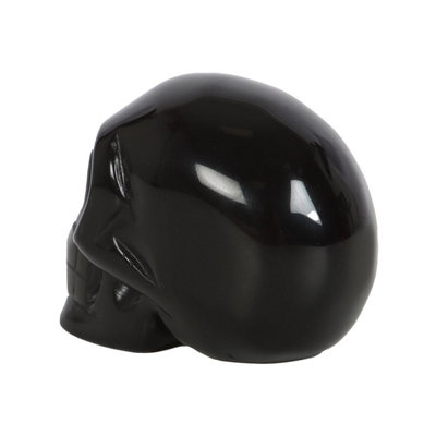 Something Different Obsidian Skull Decoration Black (One Size)