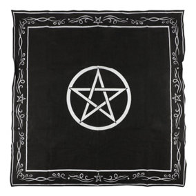 Something Different Pentagram Altar Cloth Black/White (70cm x 70cm)