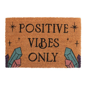 Something Different Positive Vibes Only Door Mat Natural (One Size)