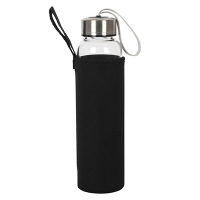 Something Different Quartz Water Bottle Clear/Steel Grey (One Size)