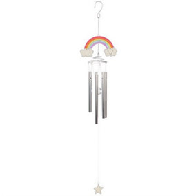 Something Different Rainbow Windchime Silver (One Size)