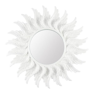 Something Different Resin Angel Wings Wall Mirror White (One Size) Price Comparisons | Compare The Build