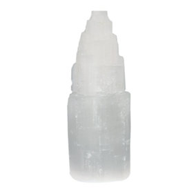 Something Different Selenite Mountain Crystal White (10cm x 3.5cm x 3.5cm)