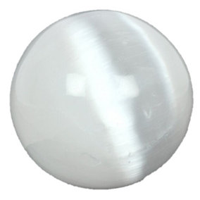 Something Different Selenite Sphere Ornament White (5cm x 5cm x 5cm)