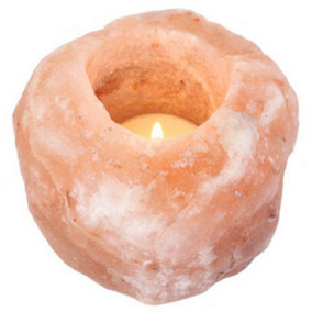Something Different Single Himalayan Salt Candle Holder Pink (One Size)
