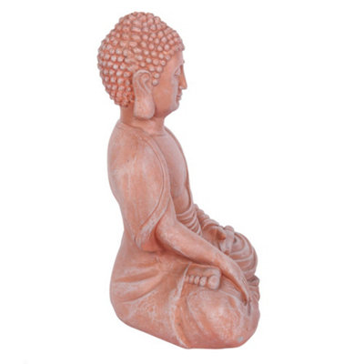 Something Different Sitting Buddha Terracotta Effect Garden
