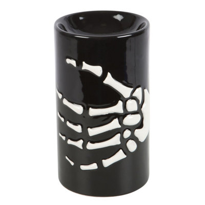 Something Different Skeleton Hand Oil Burner Black/White (One Size)