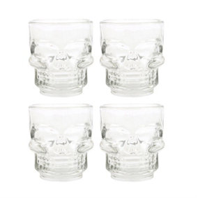 Something Different Skull Shot Gl Set (Pack of 4) Clear (One Size)
