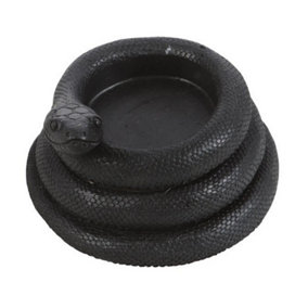 Something Different Snake Tealight Holder Black (One Size)