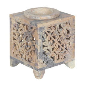 Something Different Soapstone Moroccan Arch Oil Burner Beige (One Size)