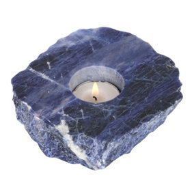 Something Different Sodalite Candle Holder Blue (One Size)