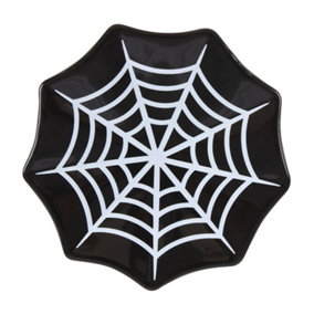 Something Different Spider Web Trinket Dish Black/White (One Size)