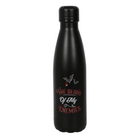 Something Different The Blood Of My Enemies Steel Water Bottle Black (One Size)