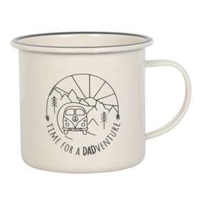 Something Different Time for a DADventure Enamel Camp Mug Cream (One Size)