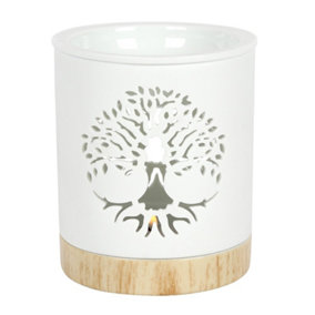 Something Different Tree Of Life Oil Burner White (One Size)