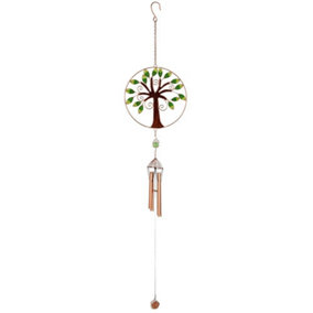 Something Different Tree Of Life Windchime Green/Brown/Bronze (One Size)