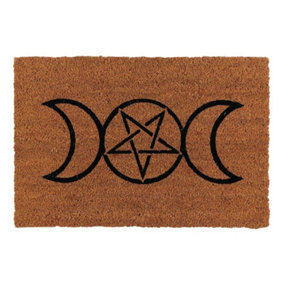 Something Different Triple Moon Door Mat Natural (One Size)