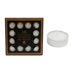 Something Different Unscented Tea Lights (Pack of 16) White (One Size)