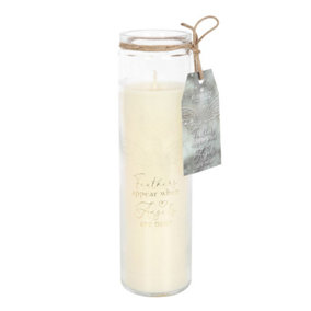 Something Different Vanilla Feathers Tube Candle Cream/Clear (One Size)