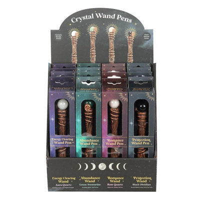 Something Different Wand Crystal Pen (Pack of 16) Brown (One Size)