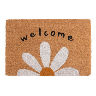 Something Different Welcome Daisy Door Mat Natural (One Size)