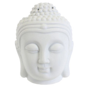 Something Different White Buddha Head Oil Burner White (One Size)