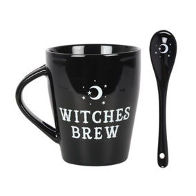 Something Different Witches Brew Mug Set Black/White (One Size)