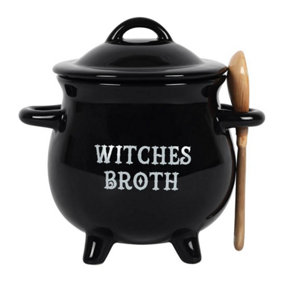 Something Different Witches Broth Cauldron Soup Bowl Black (One Size)