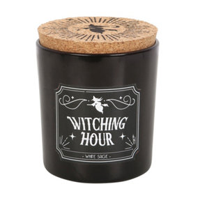 Something Different Witching Hour White Sage Scented Candle Black/White (One Size)