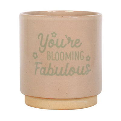 Something Different Youre Blooming Fabulous Speckle Plant Pot Cream/Gold (One Size)