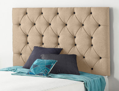 Beige deals headboard king