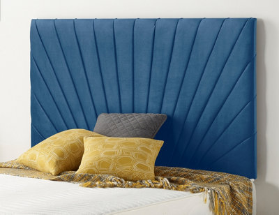 Navy blue store headboard double