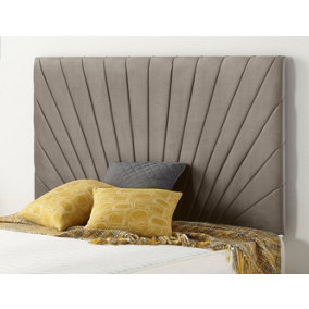 Somnior  5FT Platinum King 32 inches Tweed Coffee Headboard With Wooden Struts