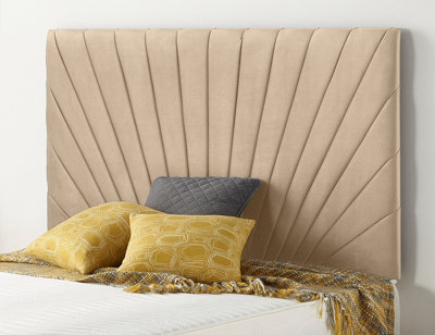 Super king deals velvet headboard