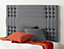 Somnior Flexby Plush Charcoal Divan Bed Base With 2 Drawers And Headboard - Single