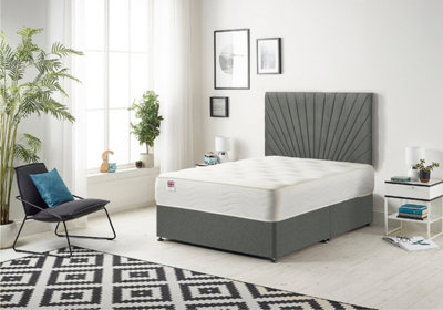 Single divan bed with deals mattress and headboard