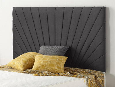 Somnior Platinum Plush Black 4FT6 Memory Foam Divan Bed With 4 Drawers, Mattress & Headboard - Double