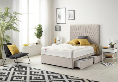 Small divan deals bed with storage