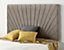 Somnior Platinum Tweed Coffee Divan Bed Base With 4 Drawers And Headboard - King