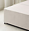 Somnior Premier Plush Silver Divan Bed Base With 2 Drawers And Headboard - Small Double