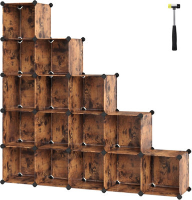 SONGMICS 16-Cube Storage Unit, Shoe Rack, DIY Shelving System ...